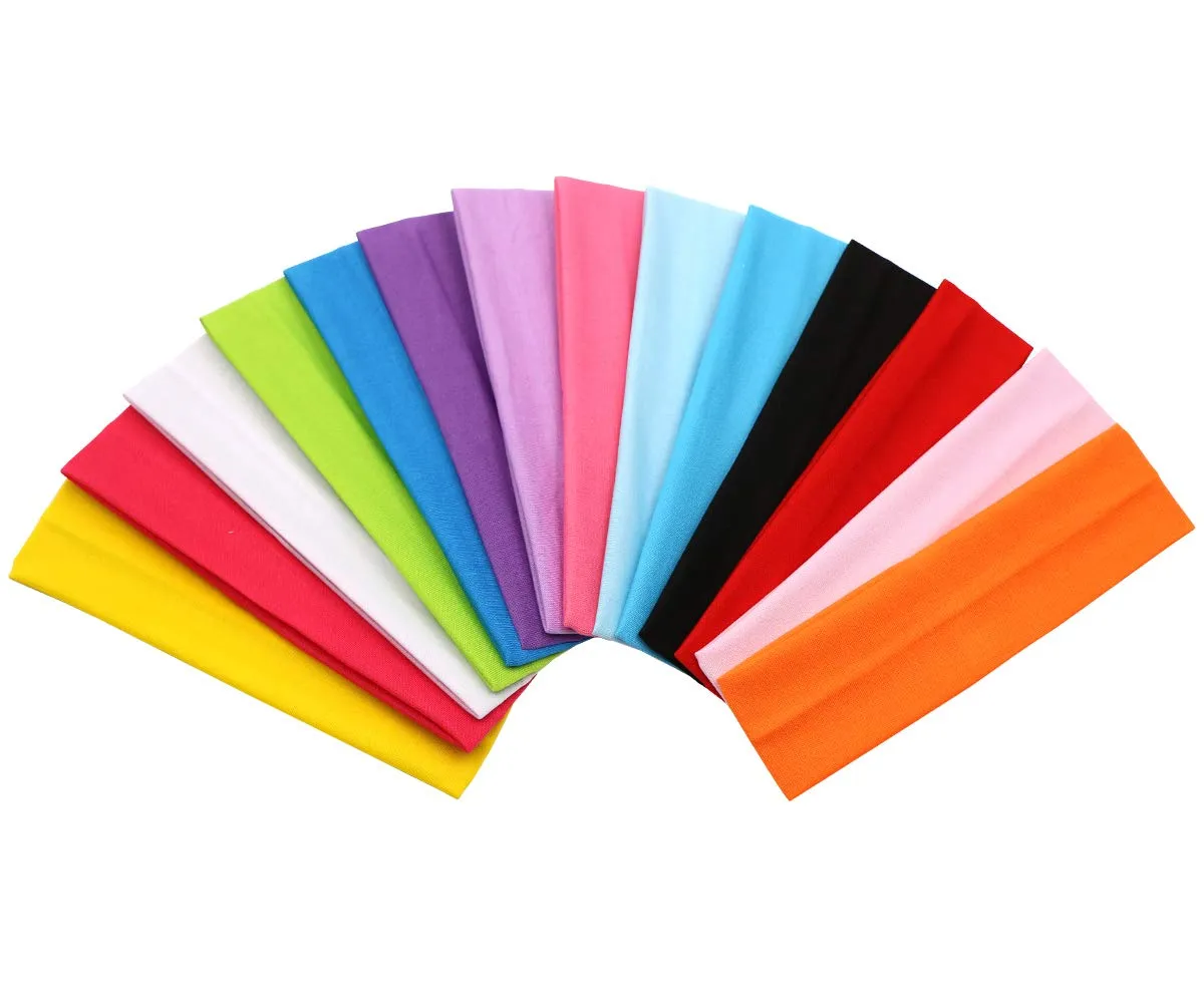 14 Packs Women's and Girl's Stretchy Soft Head Wraps and Hair Accessories