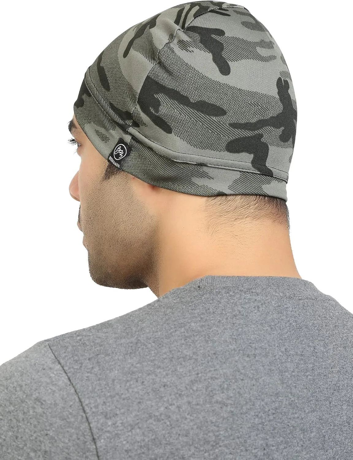 BISMAADH Multi-Purpose Cap Beanie Sleep Hats Stretchy Helmet Liner Running Headwear for Men Women