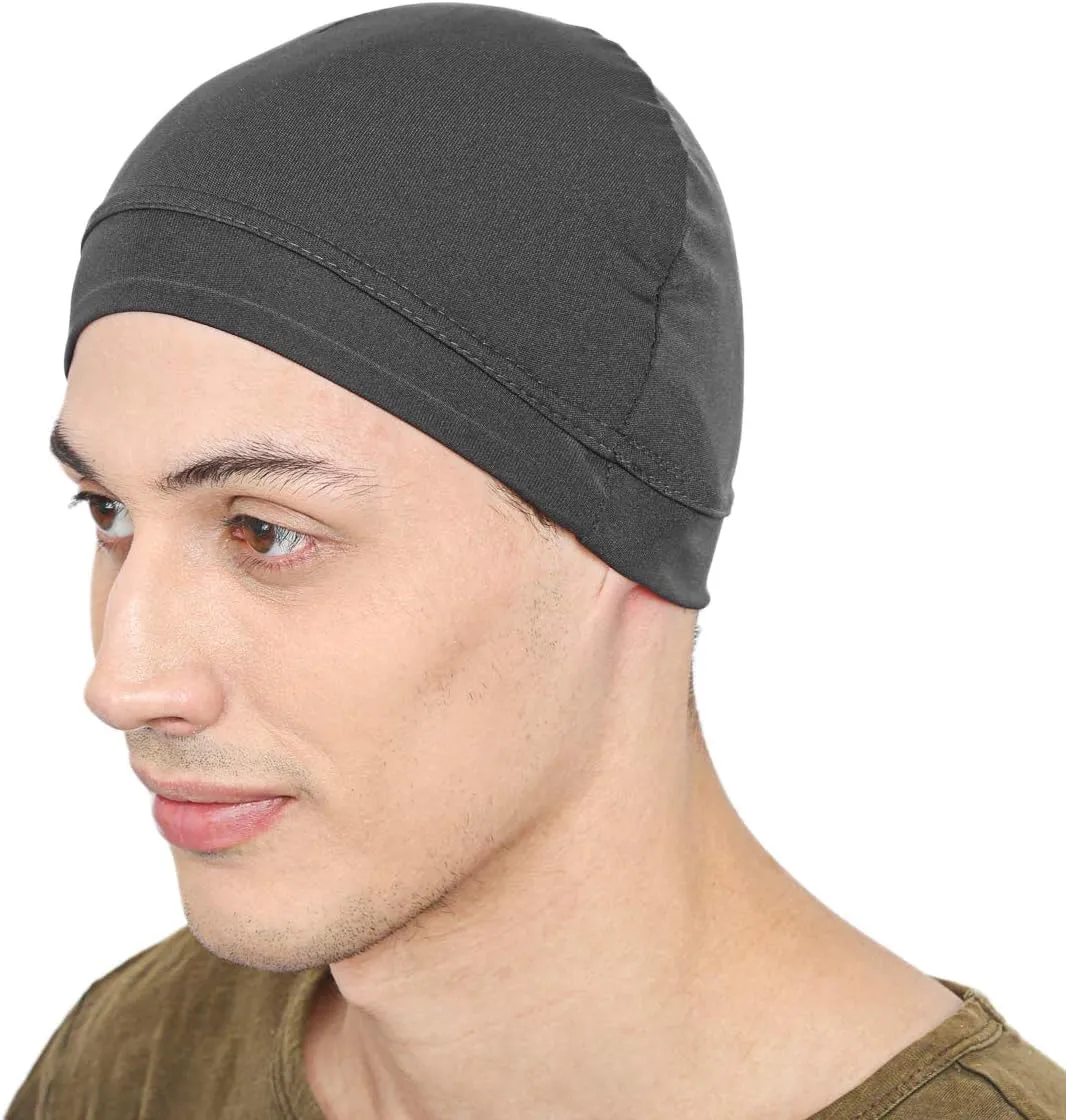 BISMAADH Multi-Purpose Cap Beanie Sleep Hats Stretchy Helmet Liner Running Headwear for Men Women