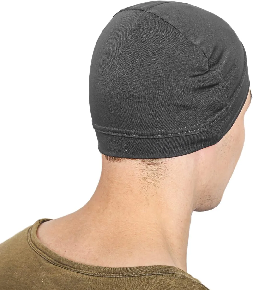 BISMAADH Multi-Purpose Cap Beanie Sleep Hats Stretchy Helmet Liner Running Headwear for Men Women