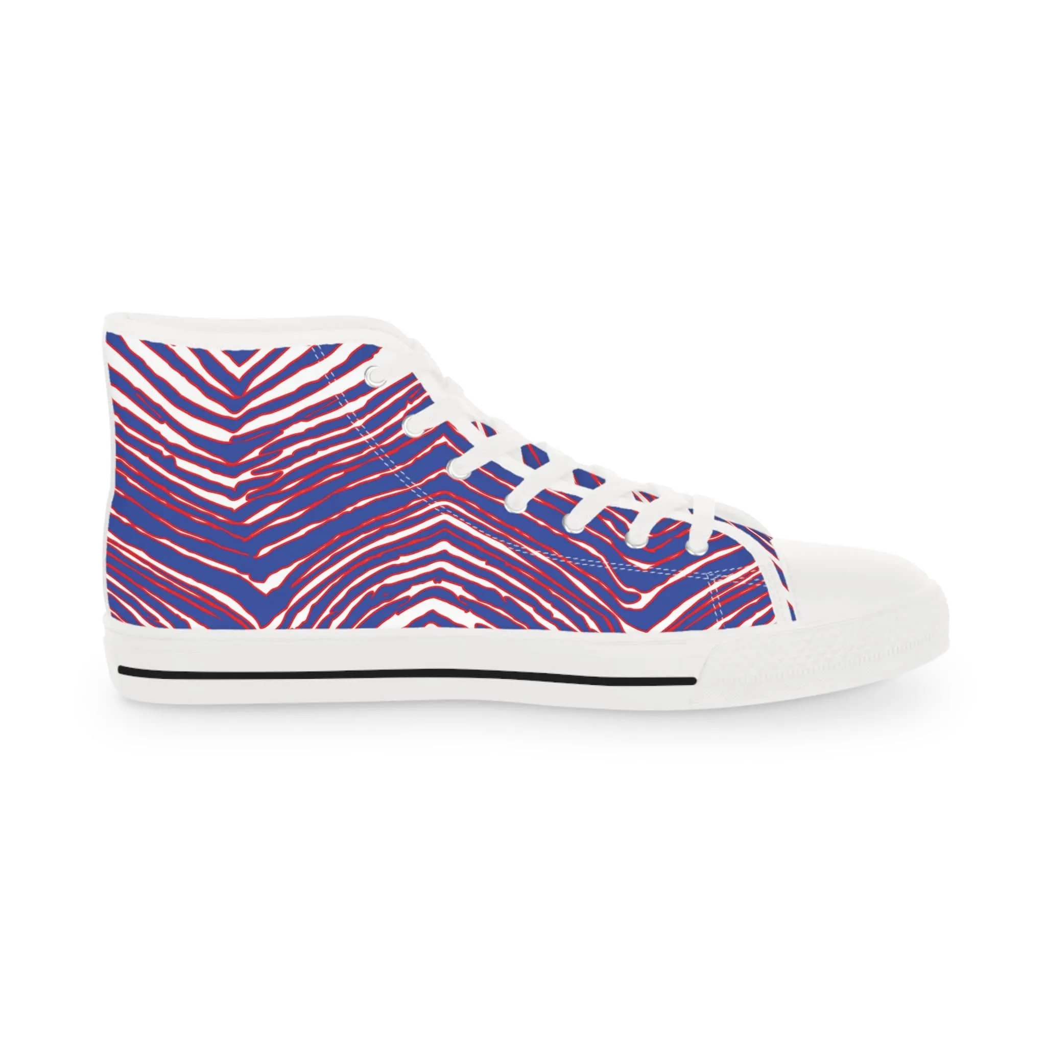 Buffalo Football Pattern Men's High Top Sneakers