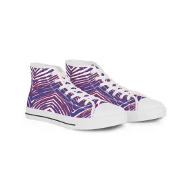 Buffalo Football Pattern Men's High Top Sneakers