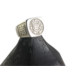 CAD Design Sterling Silver Signet Ring