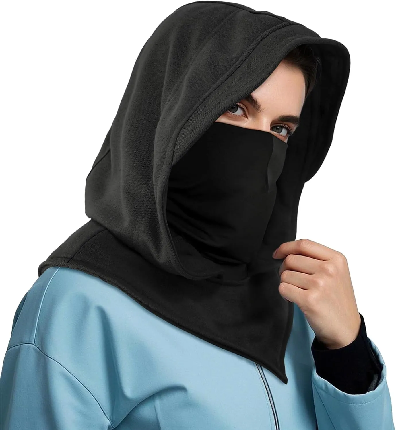 Daily Wear Breathable Face & Neck Gaiter Winter Warmer| Halloween Punk Rogue Hooded Scarf |Wide Variety Costume Cowl