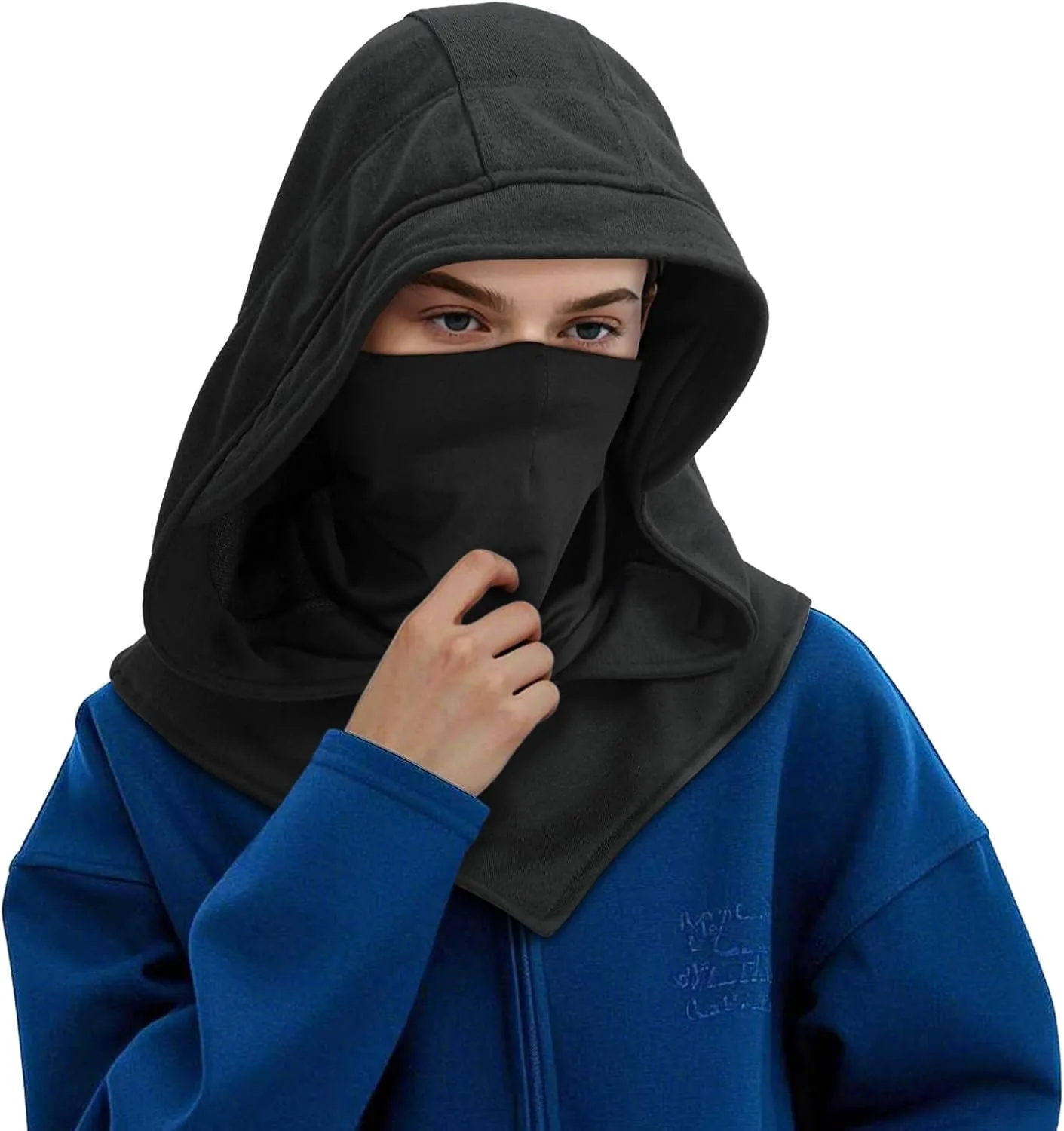 Daily Wear Breathable Face & Neck Gaiter Winter Warmer| Halloween Punk Rogue Hooded Scarf |Wide Variety Costume Cowl