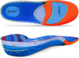 Gel Work Insoles with Poron Foam  Anti-Fatigue Shock Absorption for Standing All Day, Low Arch Support Boot Insert (Men/Women)