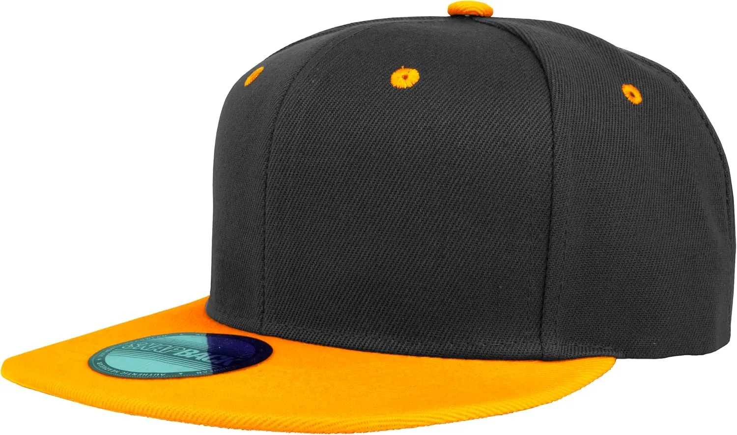 Gelante Snapback Hats for Men - Flat Bill Brim Baseball Cap Hat - Plain Blank Adjustable