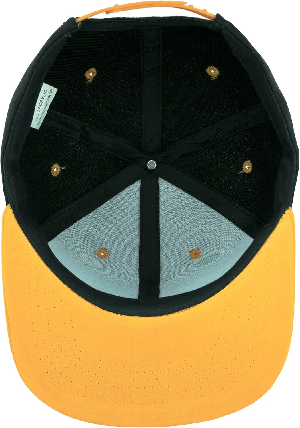 Gelante Snapback Hats for Men - Flat Bill Brim Baseball Cap Hat - Plain Blank Adjustable