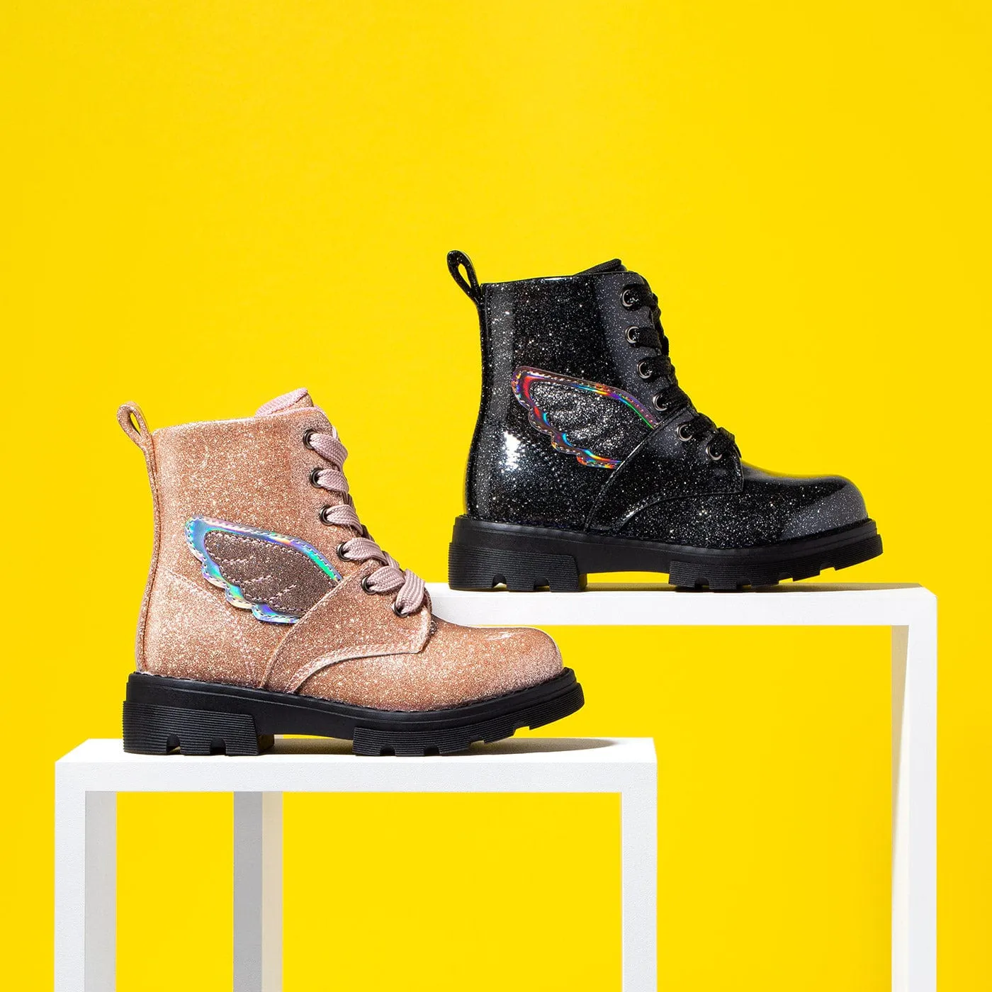 Girl's Pink Angel Boots