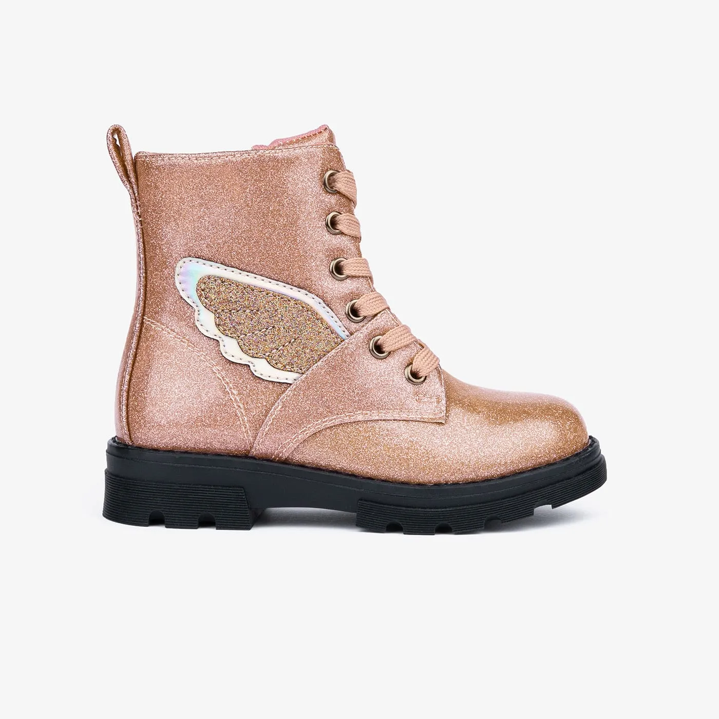 Girl's Pink Angel Boots