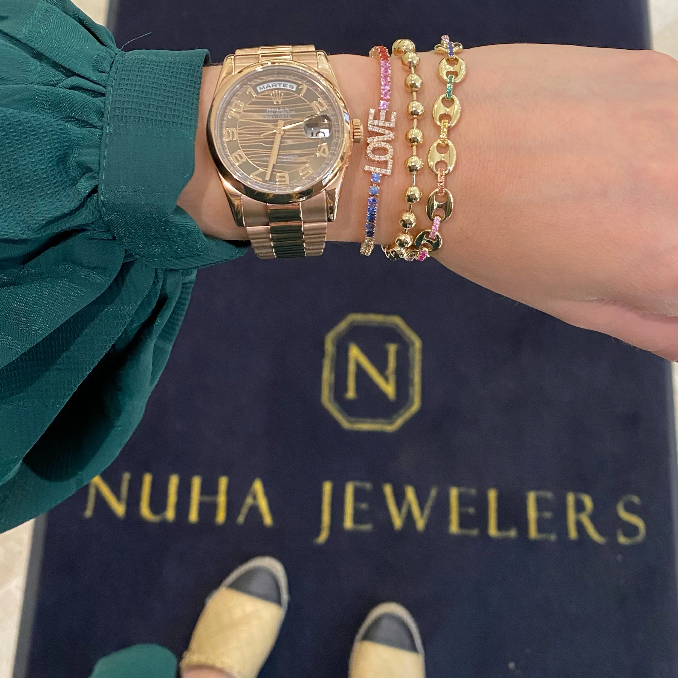 Gold Ball Chain Bracelet