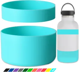 Greant Double Protective Water Bottle Boot Compatible with Hydro Flask, Silicone Flex Boot Compatible with Hydroflask Boot, Universal Anti-Slip Bottle Sleeve, 3 Sizes to Choose