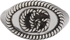 Gucci Silver Double G Marmont Pinky Ring