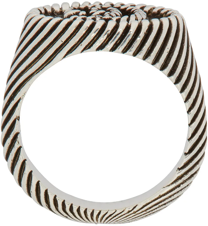 Gucci Silver Double G Marmont Pinky Ring
