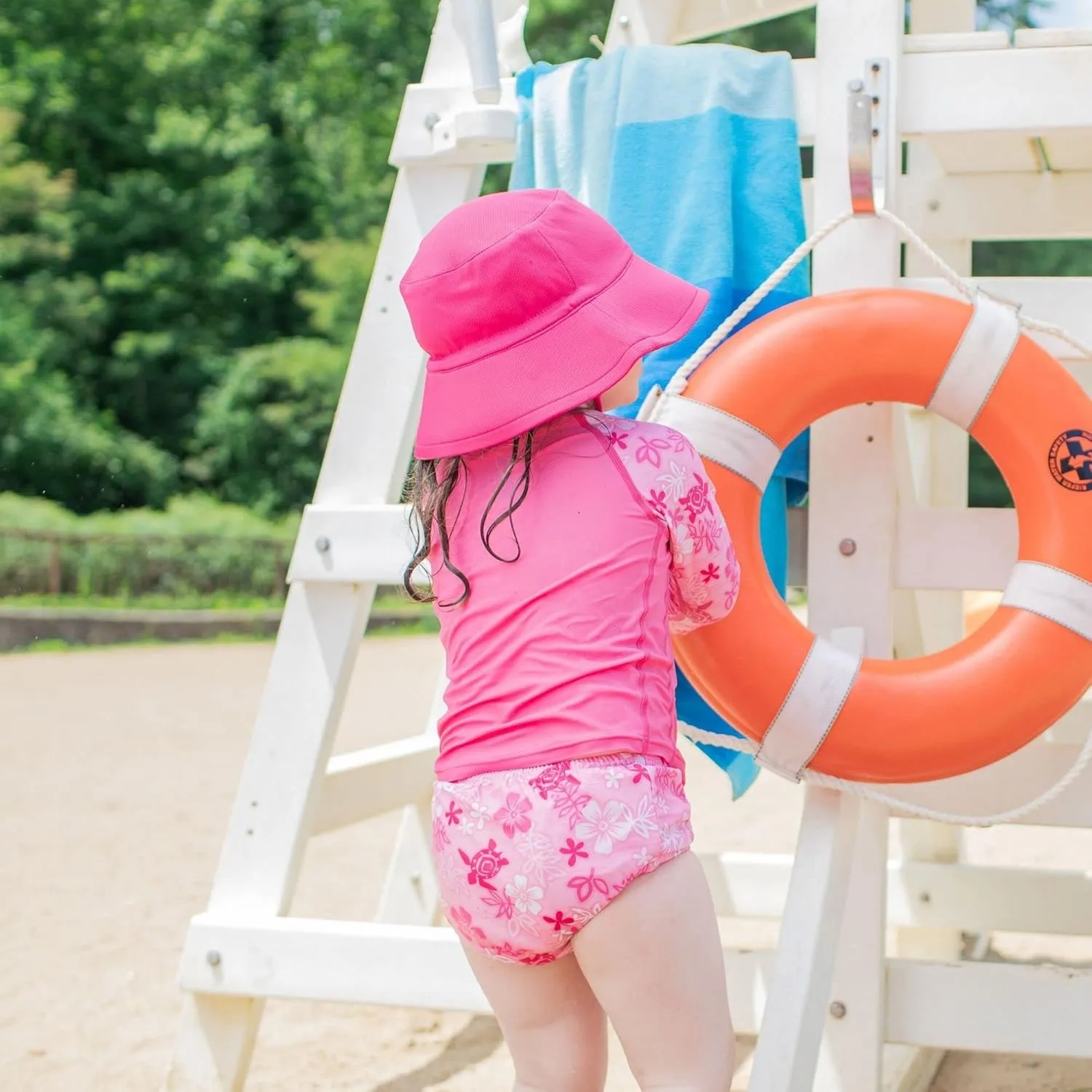 i play. by green sprouts Baby Breathable Swim & Sun Bucket Hat