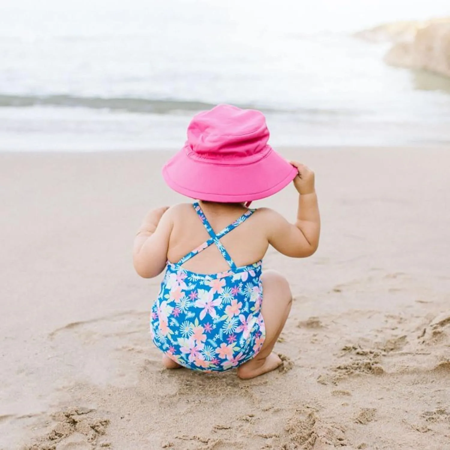 i play. by green sprouts Baby Breathable Swim & Sun Bucket Hat
