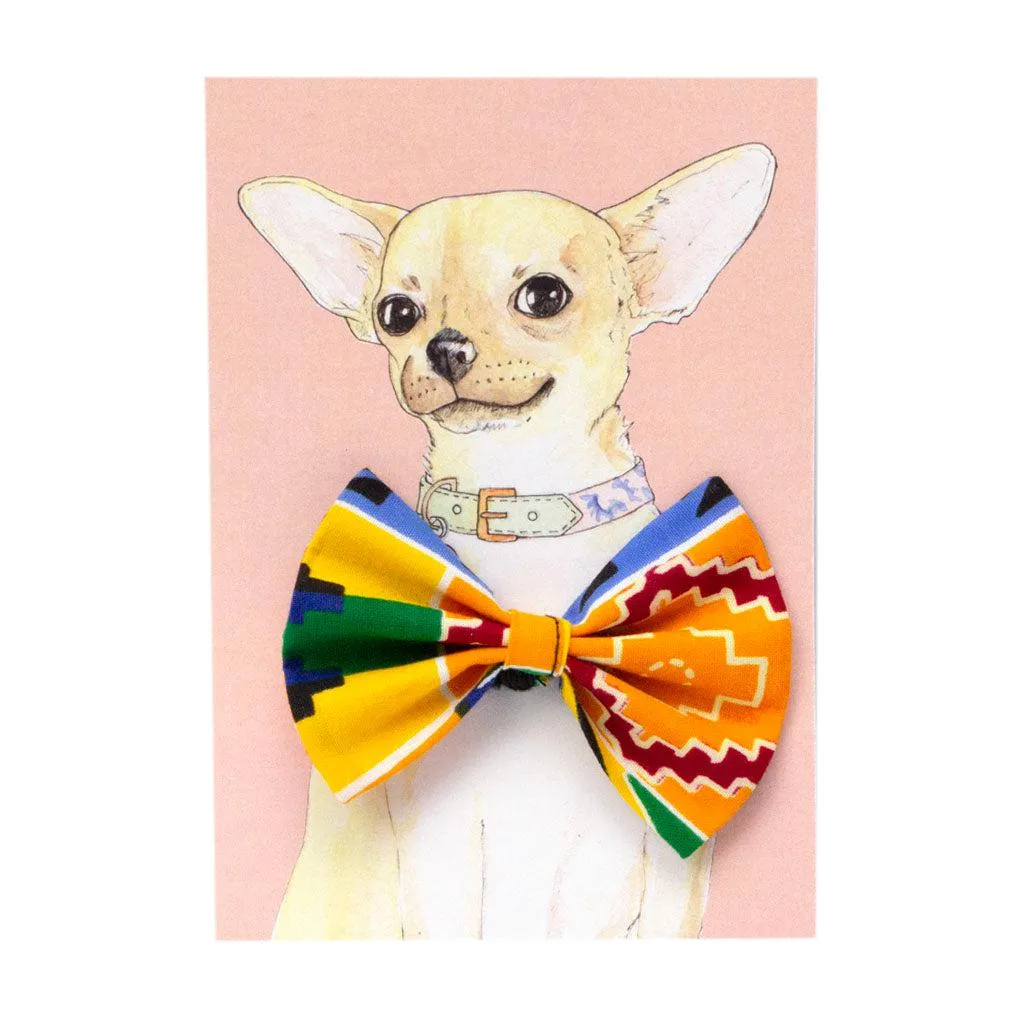 Kente Dog Bow Tie