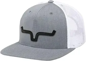 Kimes Ranch ATG Cap Leather Thick Die-Cut Horns Embroidered Patch Adjustable Snapback One-Size Hat