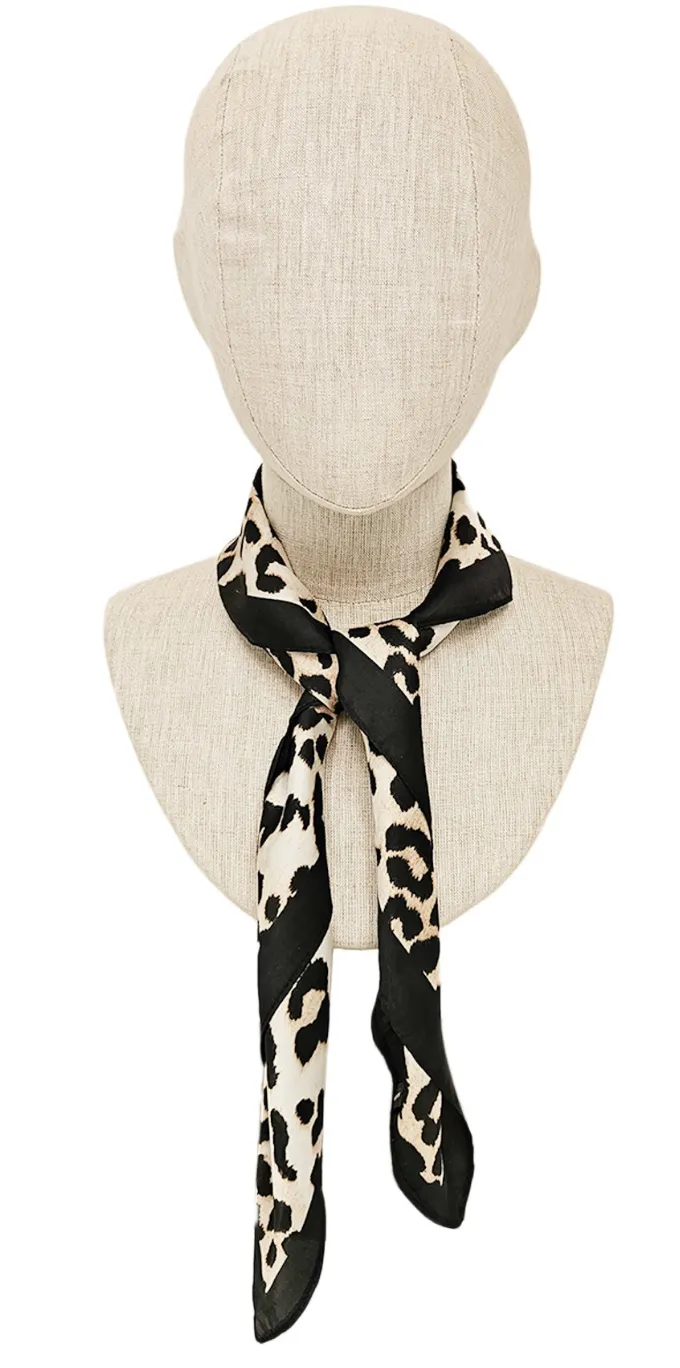 Leopard Silk Scarf