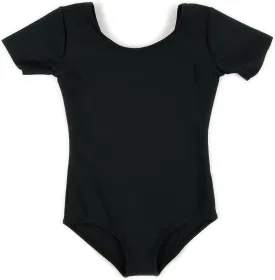Leveret Girls Leotard Basic Short Sleeve Ballet Dance Leotard Kids & Toddler Shirt (Toddler-14 Years) Variety of Colors