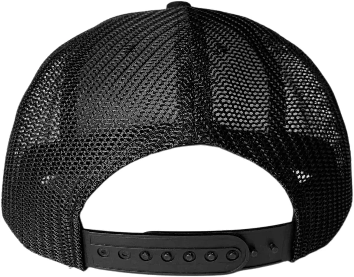 M-L, XL-XXL 5-Panel Mesh Back Trucker Flat Brim Hat