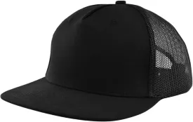 M-L, XL-XXL 5-Panel Mesh Back Trucker Flat Brim Hat
