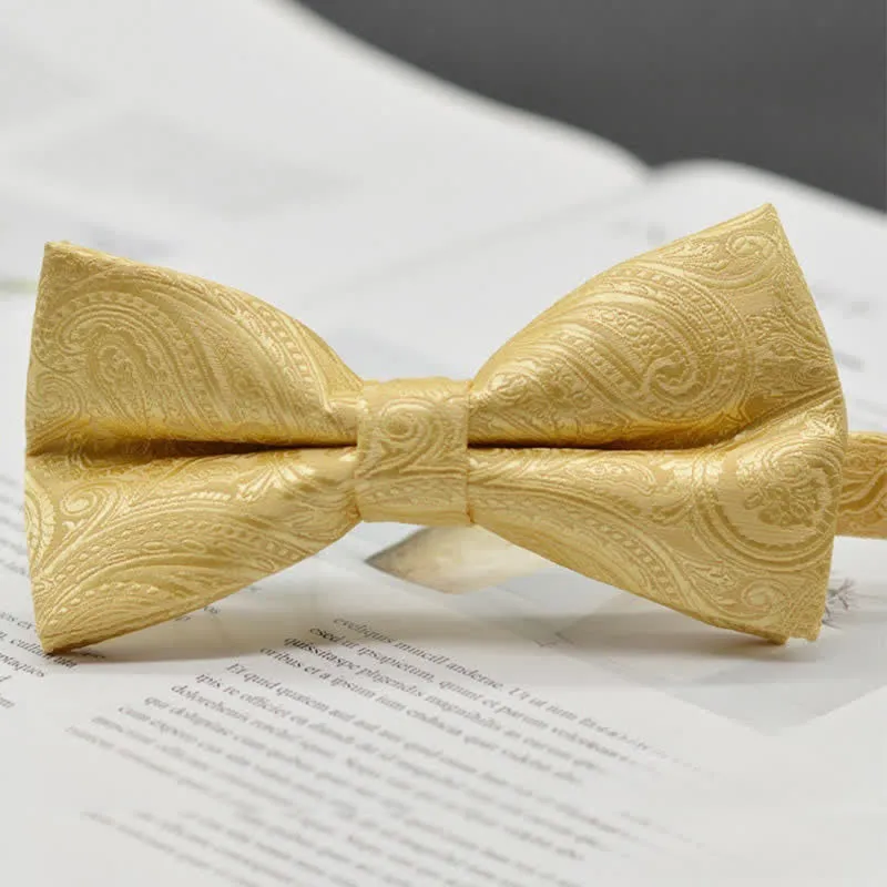 Men's Elegant Paisley Vintage Art Pattern Bow Tie
