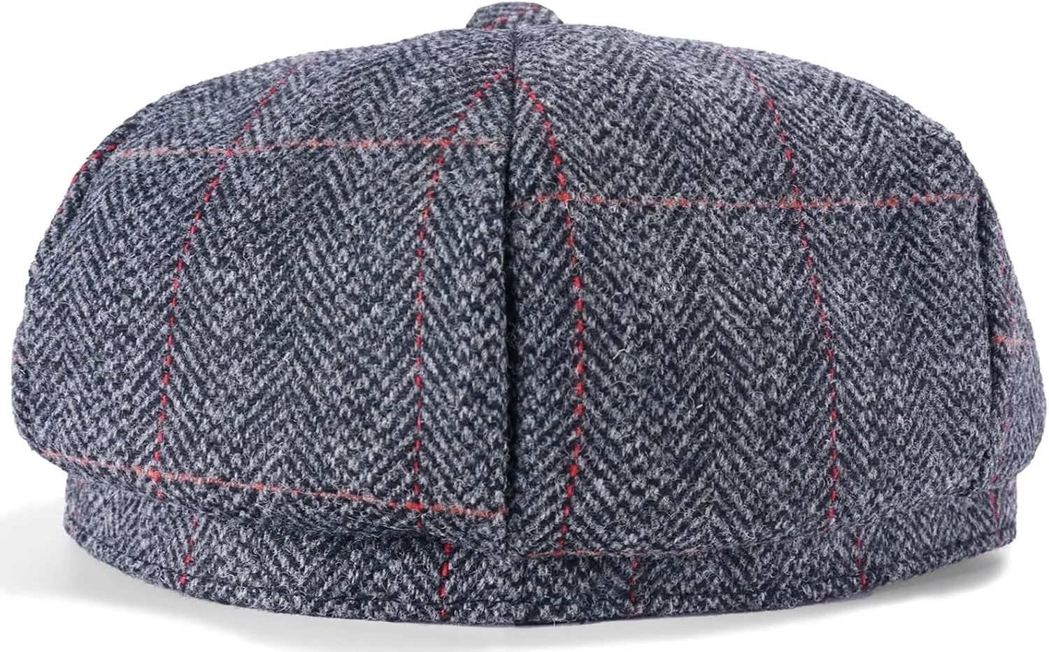 Mens Woolen Newsboy Cap Tweed Gatsby Ivy Cabbie Flat Golf Hat Present for Fathers Women Unisex