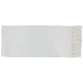 Michelsons of London Narrow Dress Silk Scarf - White