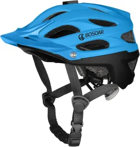Mountain Bike Helmet,Adult Cycling Helmet with Camera Mount and Detachable Visor for Men Women Youth,Suggested Fit 55-61 Cm