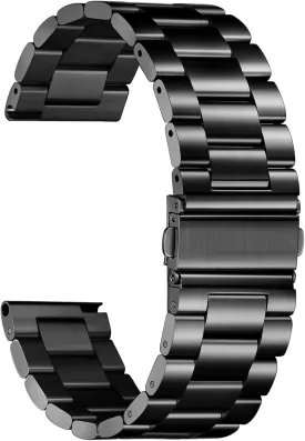 Nelumbo Quick Release Metal Chain Watch Bands,22MM Solid Stainless Steel Business Bracelet Strap for Samsung Gear S3/Galaxy Watch 46mm(2019)/Galaxy Watch 3 45mm