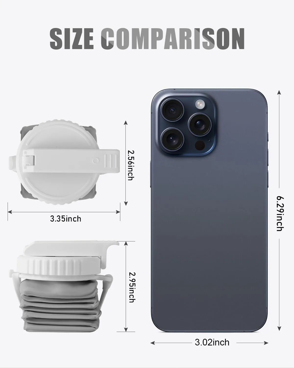 Opard Collapsible Water Bottles BPA Free Leak Proof Foldable Silicone Bottle with Anti-Collapse Ring for Travel Camping Hiking Running Sport