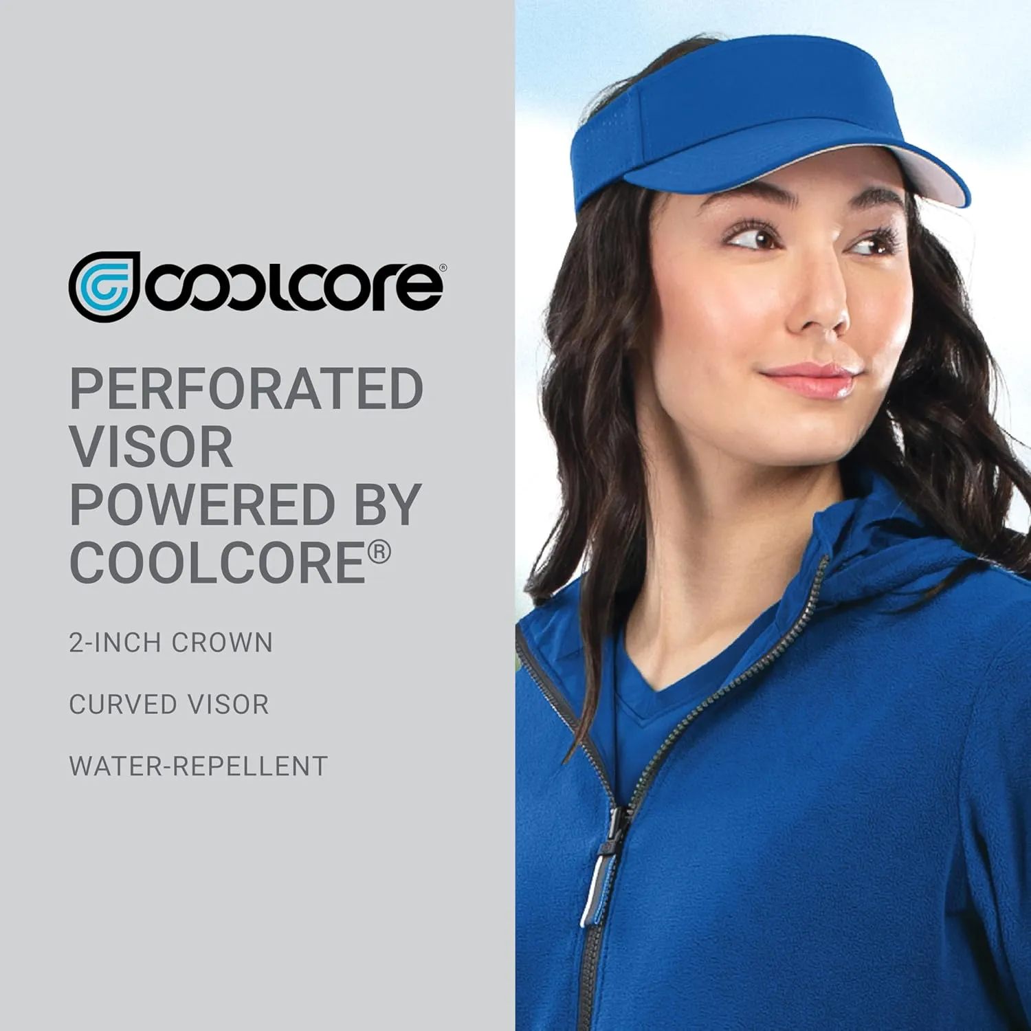Pacific Headwear Perforated Visor Powered by Coolcore