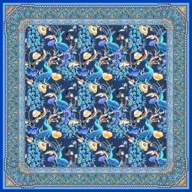 Personalized Poppy Peacock Party Scarf