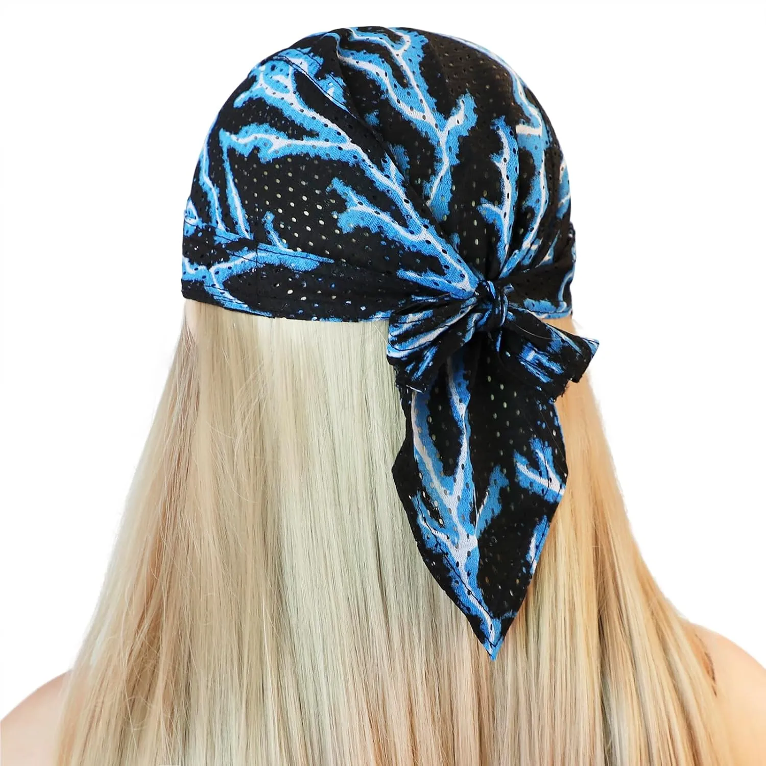 PURFUN Men Women Breathable Cycling Bandana Headscarf Adjustable Sweat Wicking Quick Dry Mesh Head Scarf Wrap Liner Skull Cap