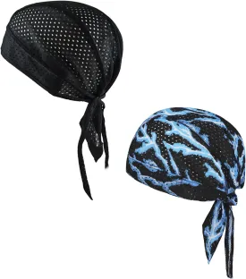PURFUN Men Women Breathable Cycling Bandana Headscarf Adjustable Sweat Wicking Quick Dry Mesh Head Scarf Wrap Liner Skull Cap