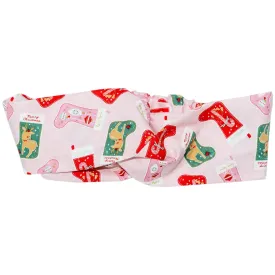 Retro Pink Stocking Human Headband