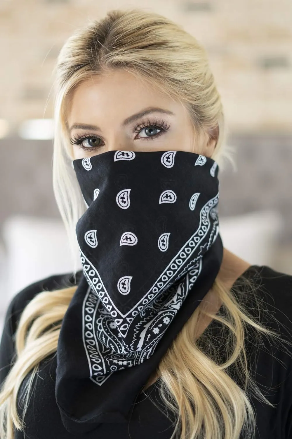 RIAH FASHION Fabric Face Cover Multi-Purpose Cotton Unisex Bandana - Mouth Shield Scarf Handkerchief, Headwear Balaclava Wrap