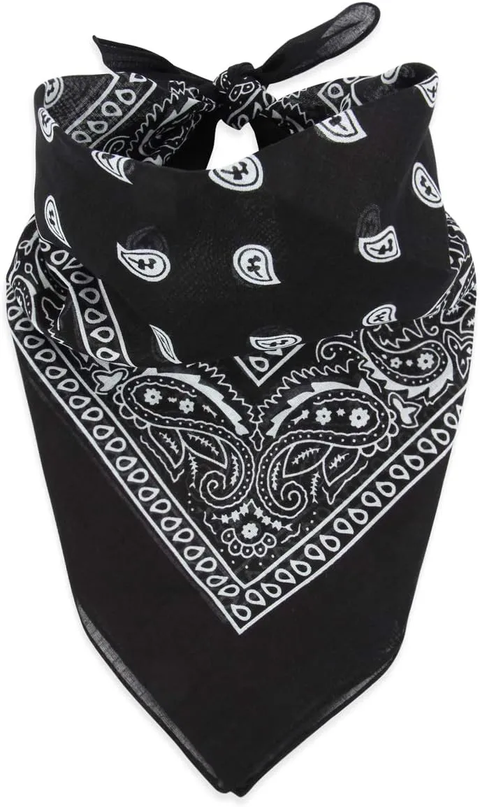 RIAH FASHION Fabric Face Cover Multi-Purpose Cotton Unisex Bandana - Mouth Shield Scarf Handkerchief, Headwear Balaclava Wrap