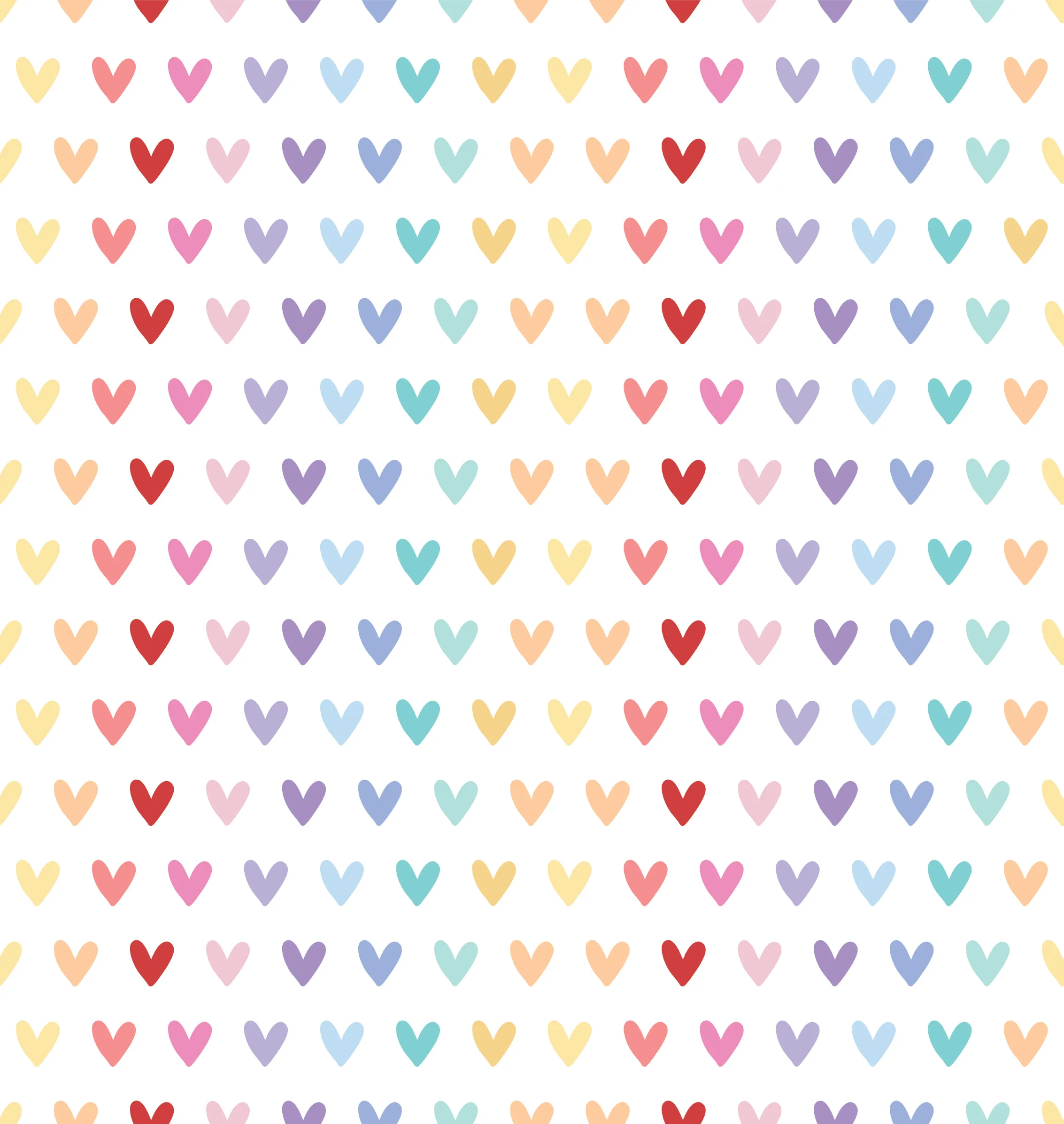 Round Brim - Rainbow Hearts