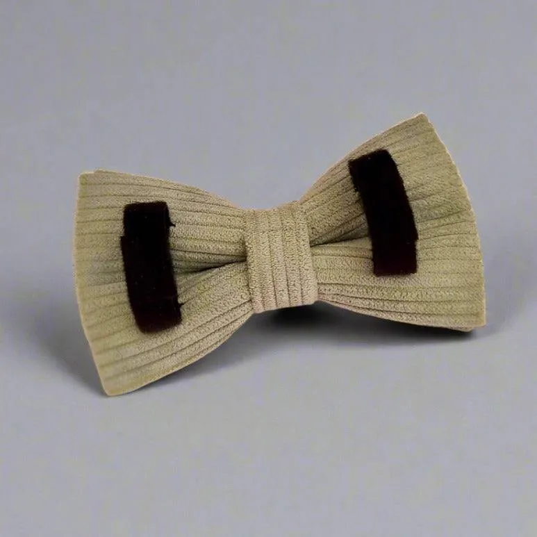 Sage green corduroy dog bow tie