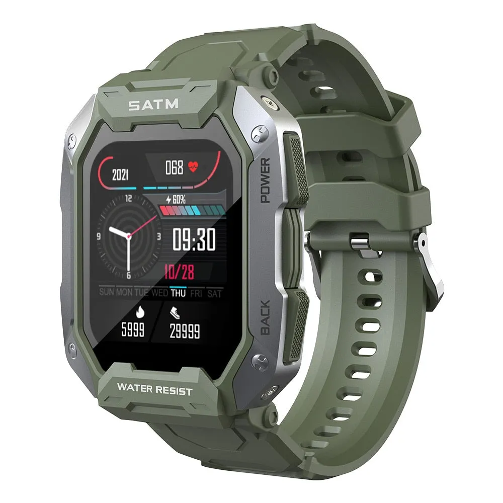 SKMEI 380mAh Swimming Smartwatch 1.71 inch IP68 Waterproof Heart Rate Monitor Pedometer Sports Smart Watch Men for android ios