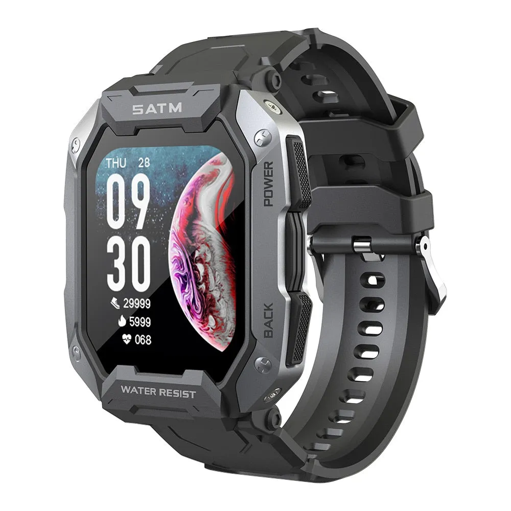 SKMEI 380mAh Swimming Smartwatch 1.71 inch IP68 Waterproof Heart Rate Monitor Pedometer Sports Smart Watch Men for android ios