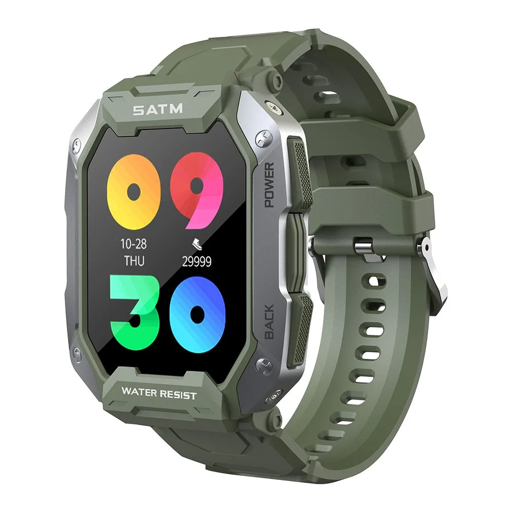 SKMEI 380mAh Swimming Smartwatch 1.71 inch IP68 Waterproof Heart Rate Monitor Pedometer Sports Smart Watch Men for android ios