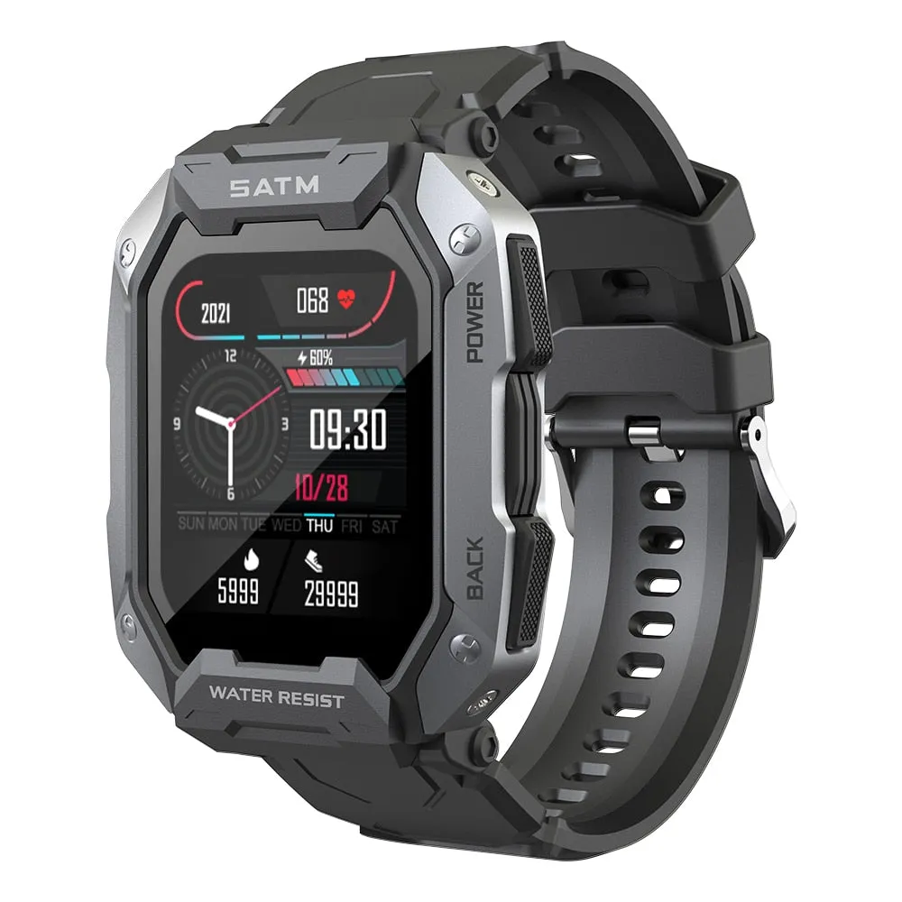 SKMEI 380mAh Swimming Smartwatch 1.71 inch IP68 Waterproof Heart Rate Monitor Pedometer Sports Smart Watch Men for android ios