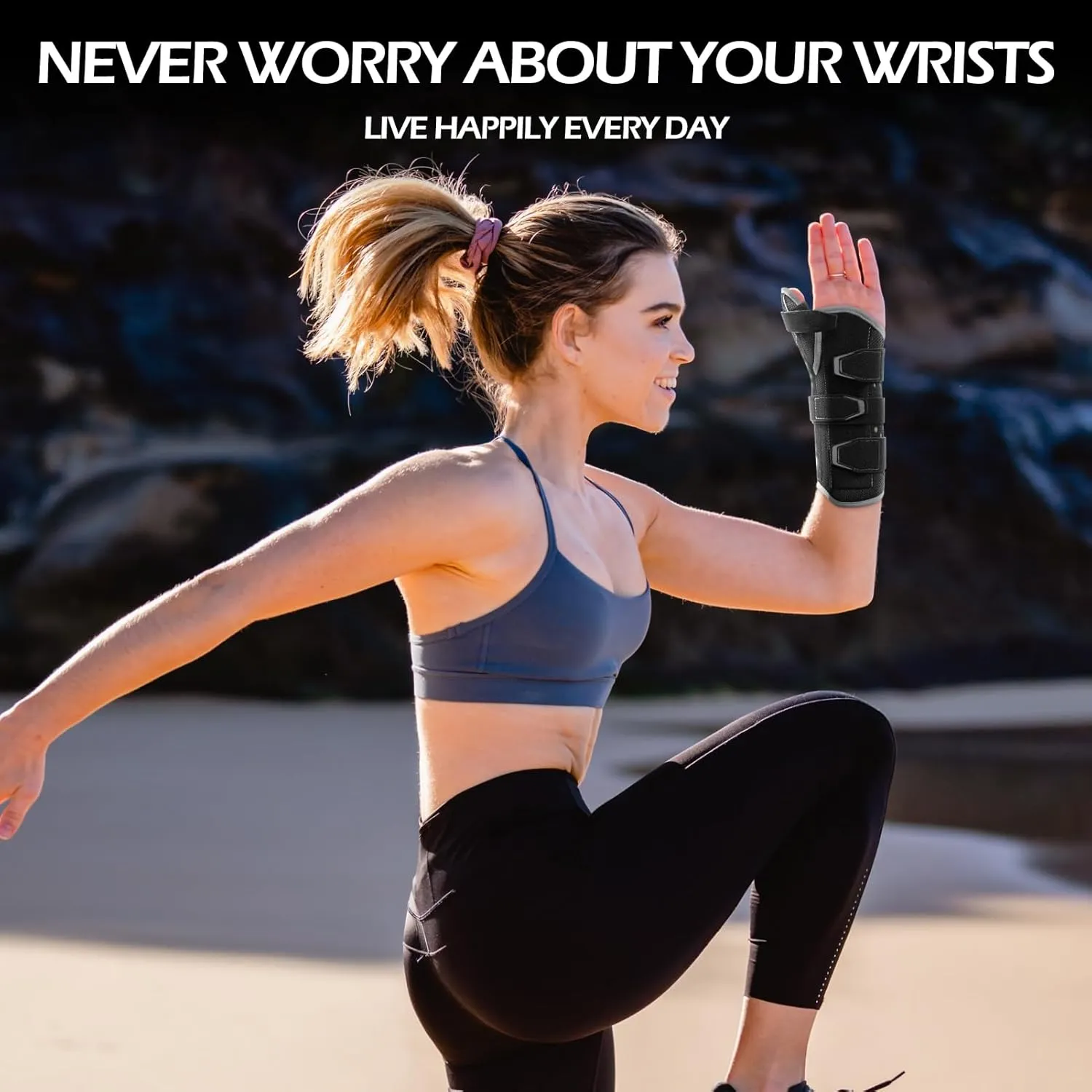 T TIMTAKBO Carpal Tunnel Wrist Brace with Thumb Support, Wrist Support for Women Men, Hand Splint for Carpal Tunnel, Arthritis, Tendonitis, Sprains - Right, S