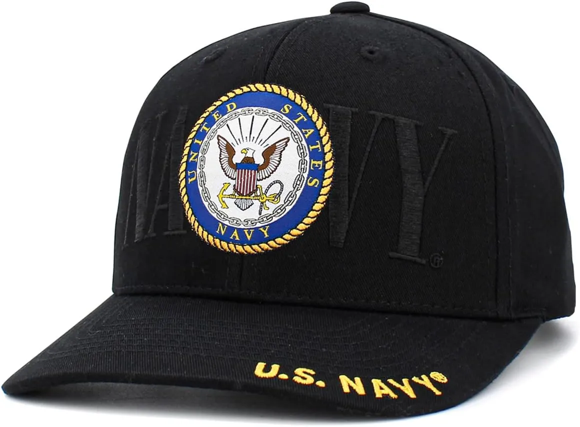 US Navy Officially Licensed Baseball Cap Military USA Vintage Adjustable Hat
