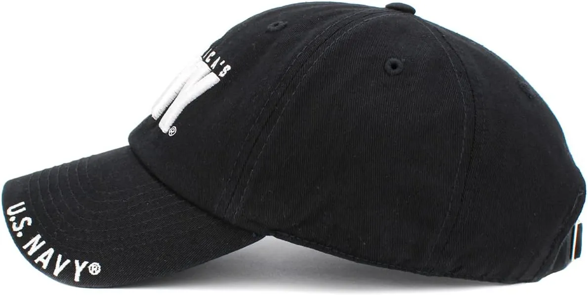 US Navy Officially Licensed Baseball Cap Military USA Vintage Adjustable Hat