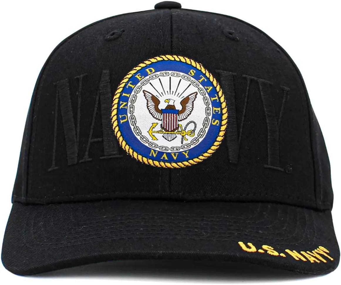 US Navy Officially Licensed Baseball Cap Military USA Vintage Adjustable Hat