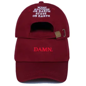 What Happens on Earth Stays on Earth Fitted Hat